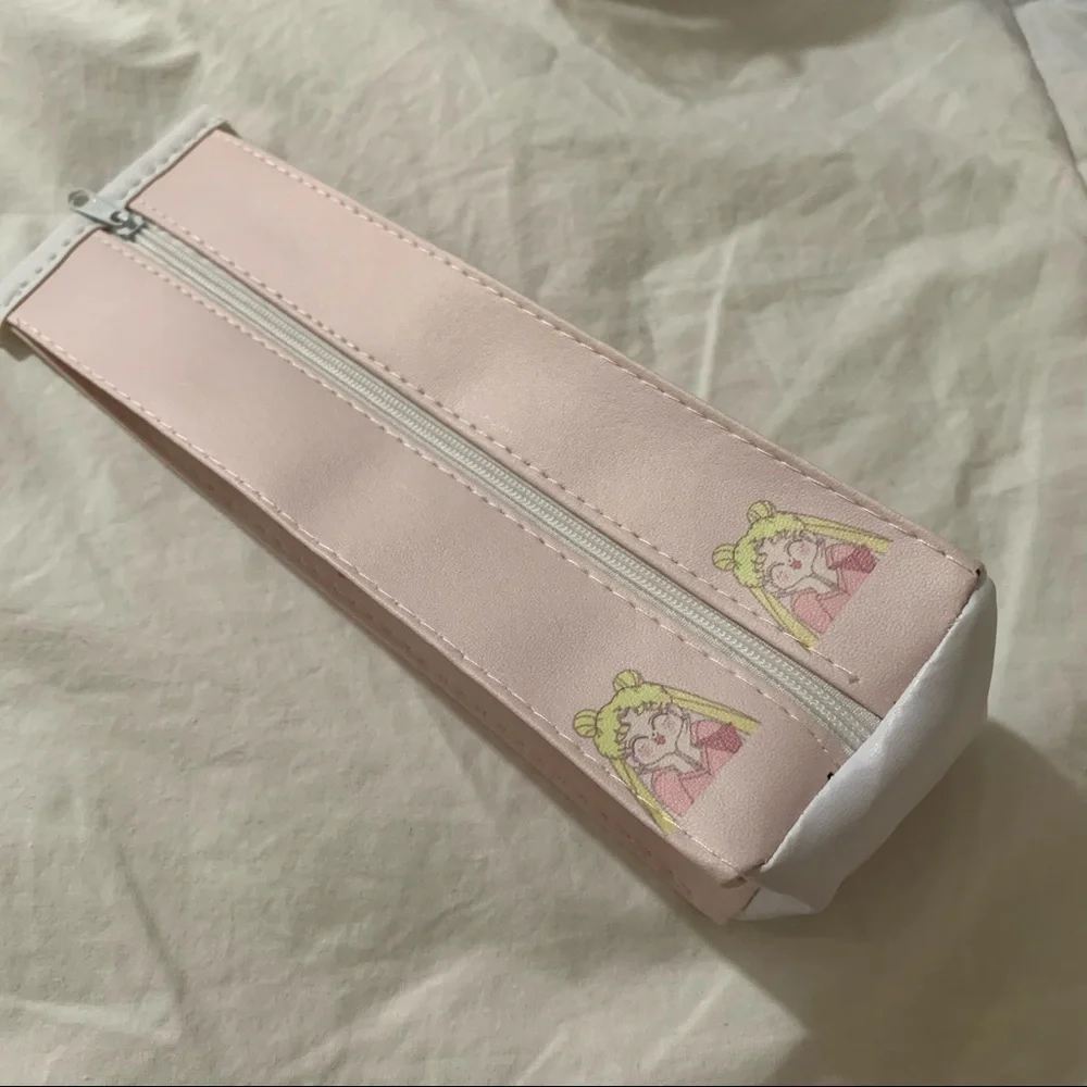 Sailor Moon Pink Zip Milk Carton Shaped Pencil Pouch/ Cosmetic Bag